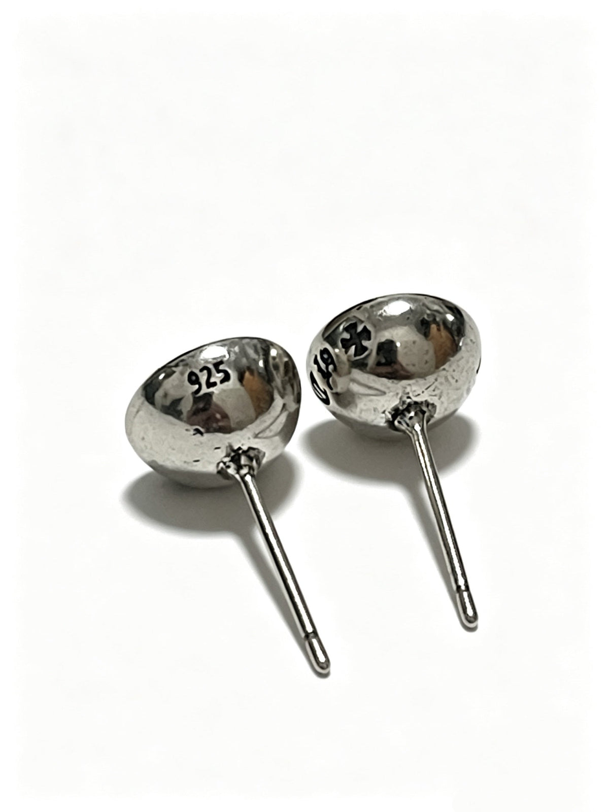 Martin Graham earrings in polished metal-tone – front product view