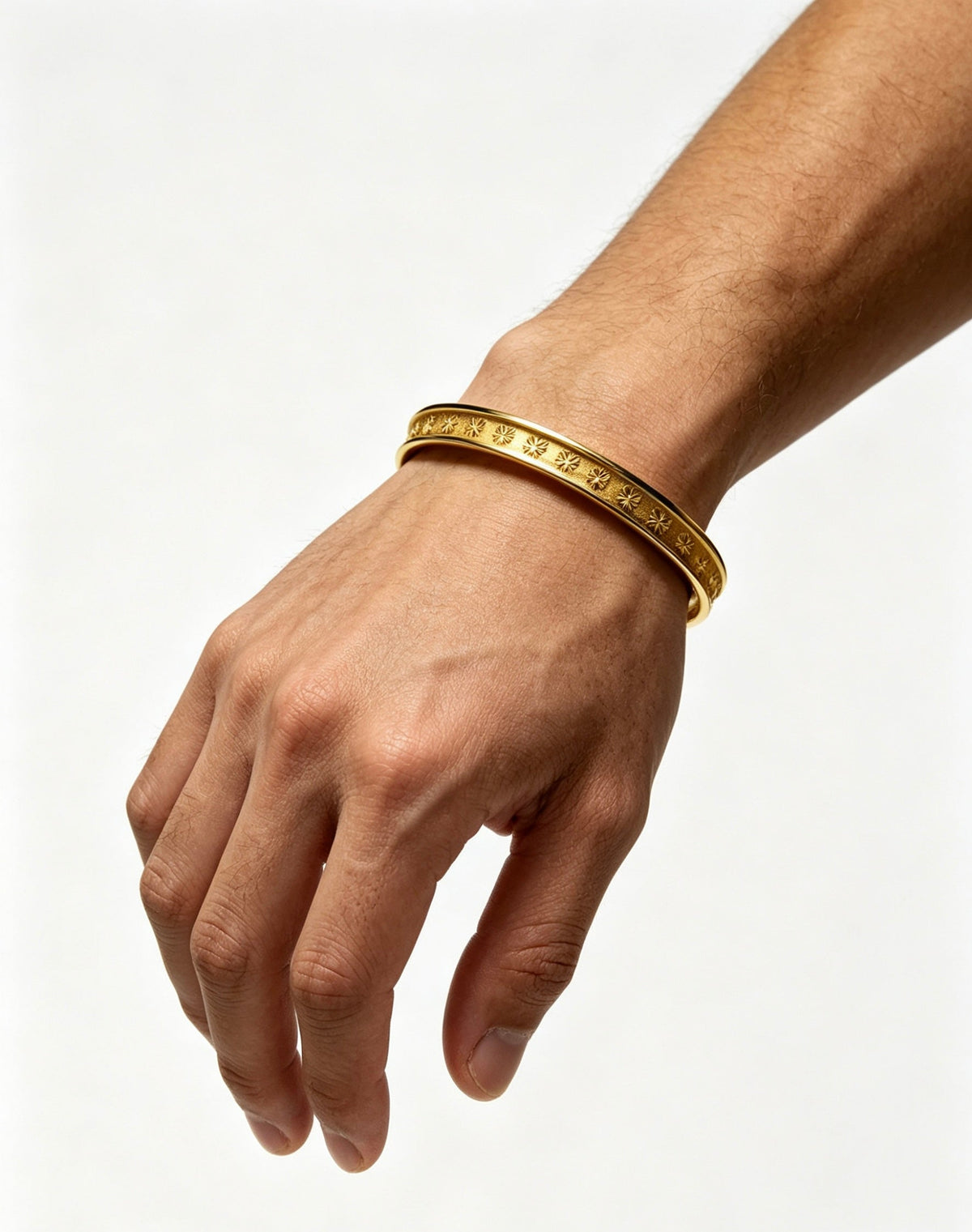 Martin Graham bracelet in polished metal-tone – front product view