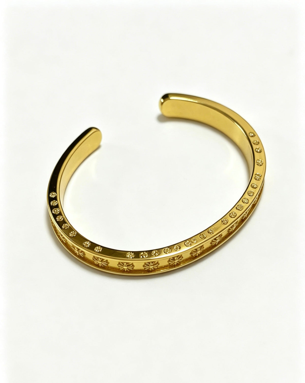 Martin Graham bracelet in polished metal-tone – front product view