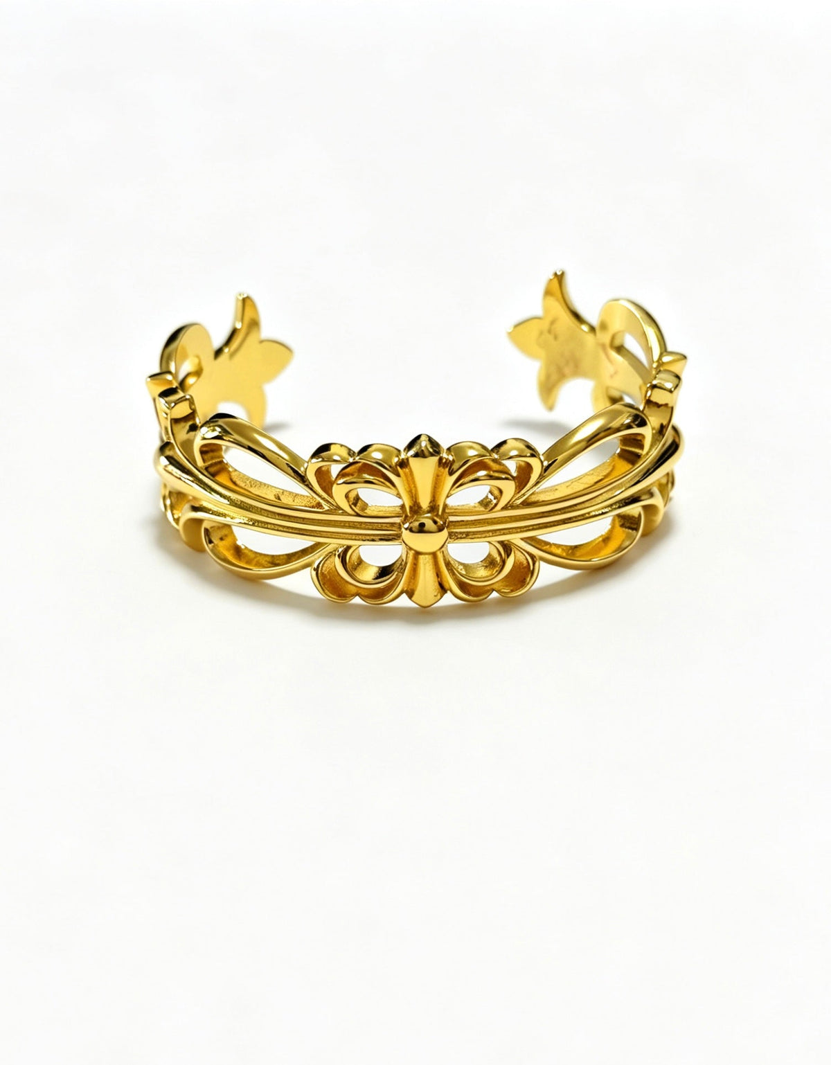 Martin Graham bracelet in polished metal-tone – side detail