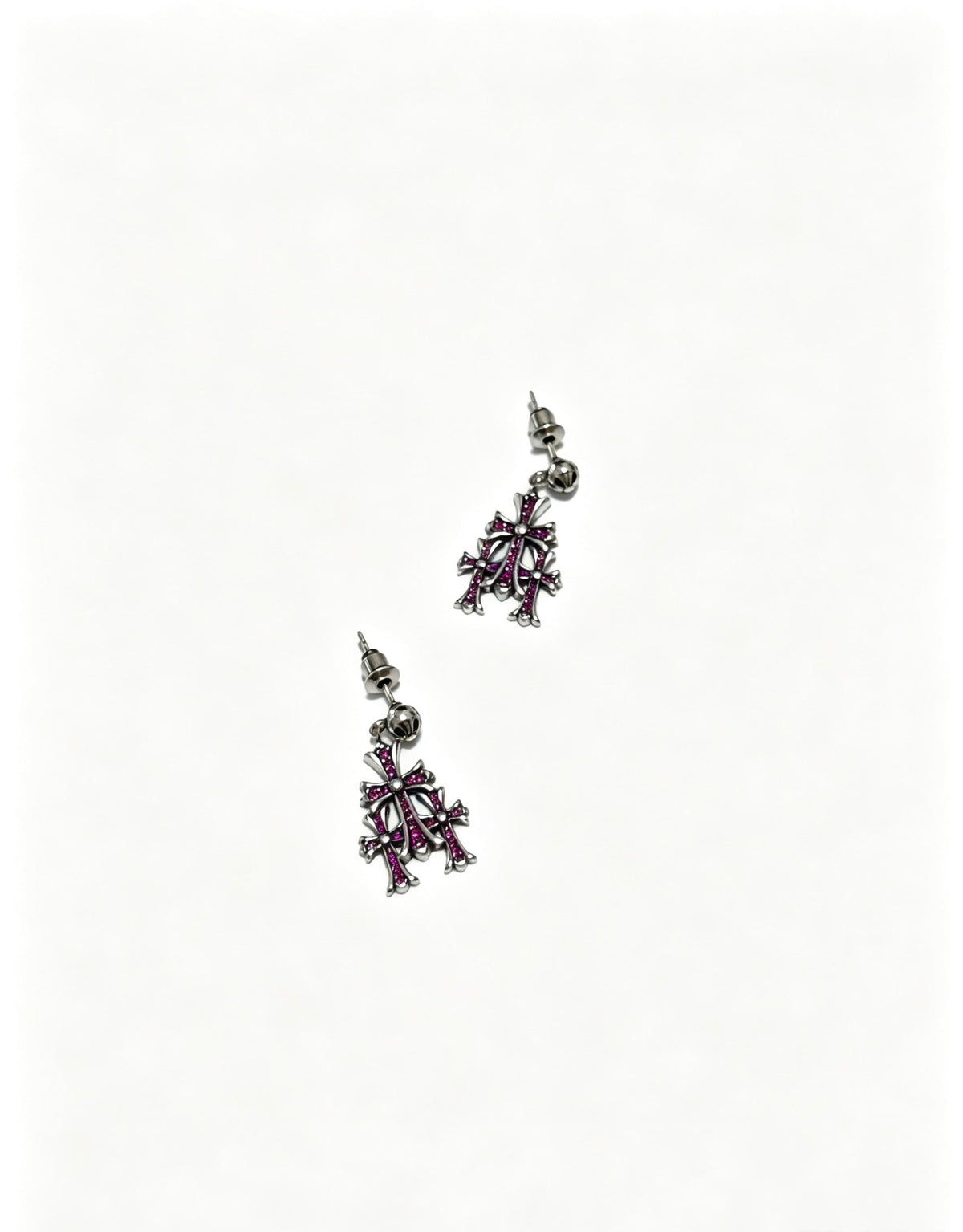 Martin Graham earrings in polished metal-tone – side detail