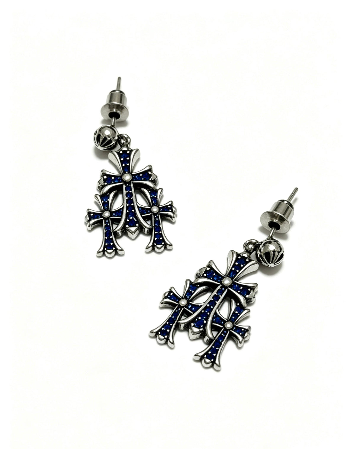 Martin Graham earrings in polished metal-tone – styled product view