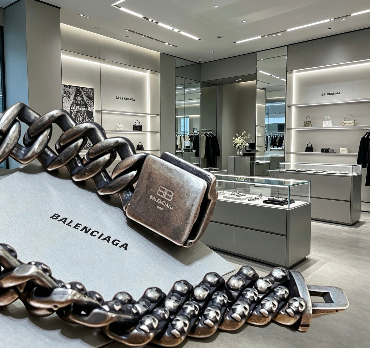 Martin Graham bracelet in polished metal-tone – styled product view