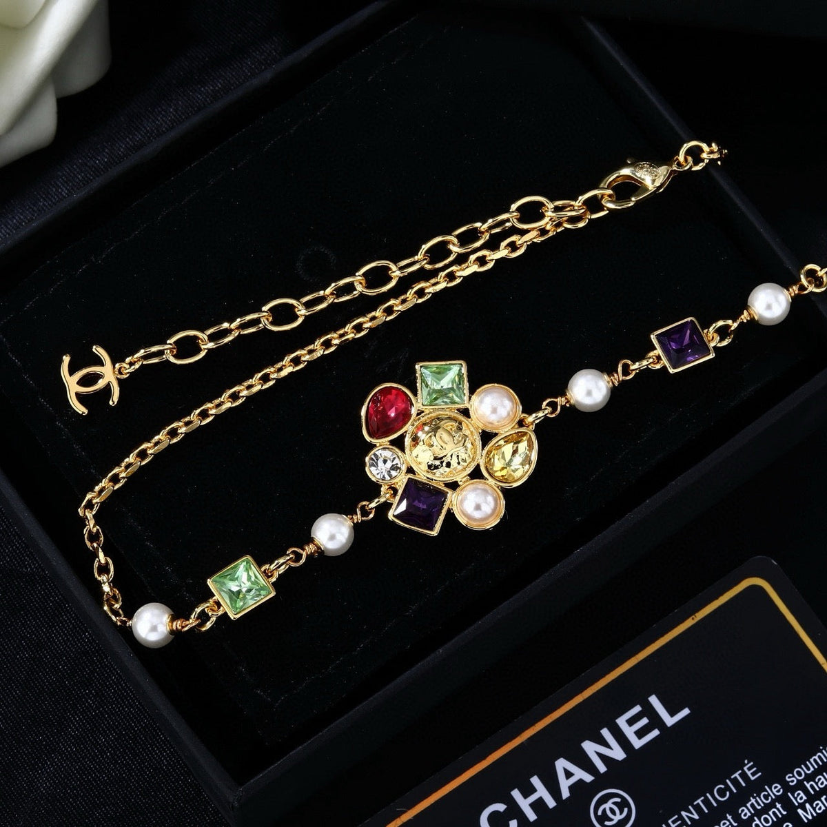Martin Graham pendant necklace in polished metal-tone – styled product view