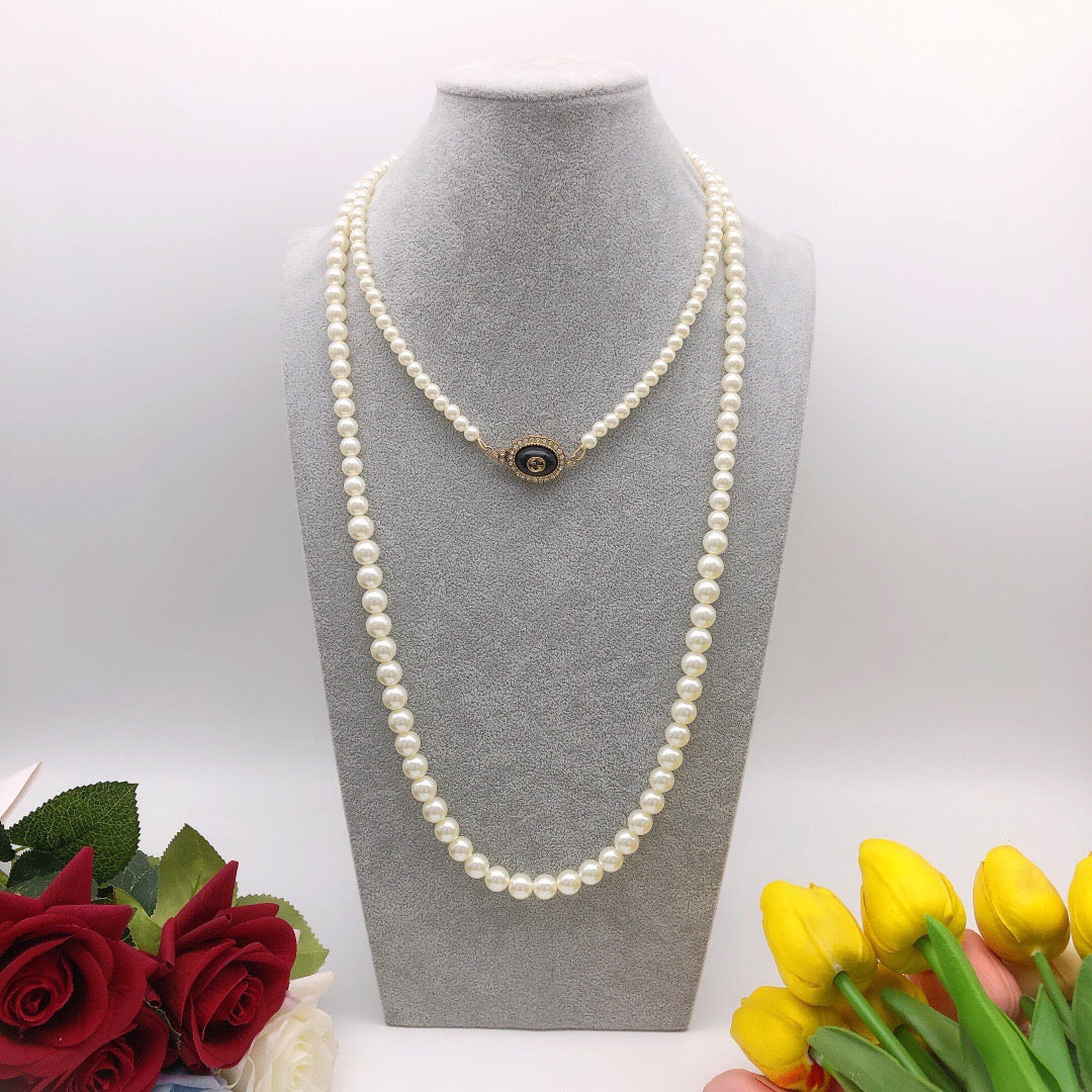 Martin Graham pendant necklace in polished metal-tone – main product view