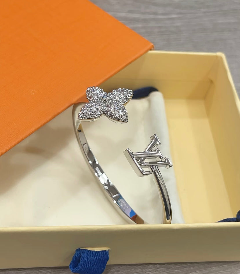 Martin Graham bangle in polished metal-tone – main product view