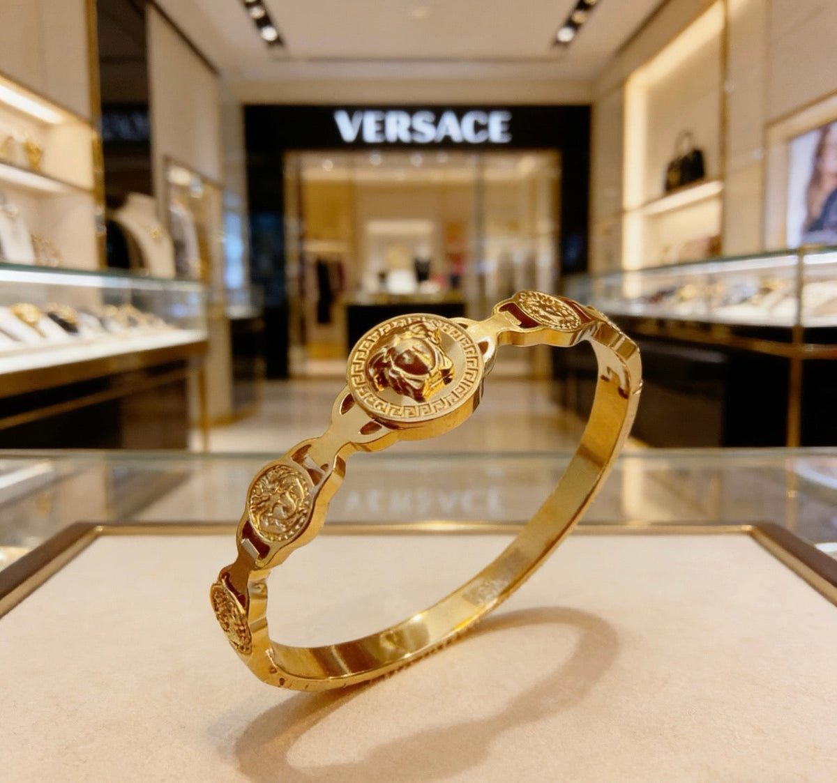 Martin Graham bracelet in polished metal-tone – styled product view