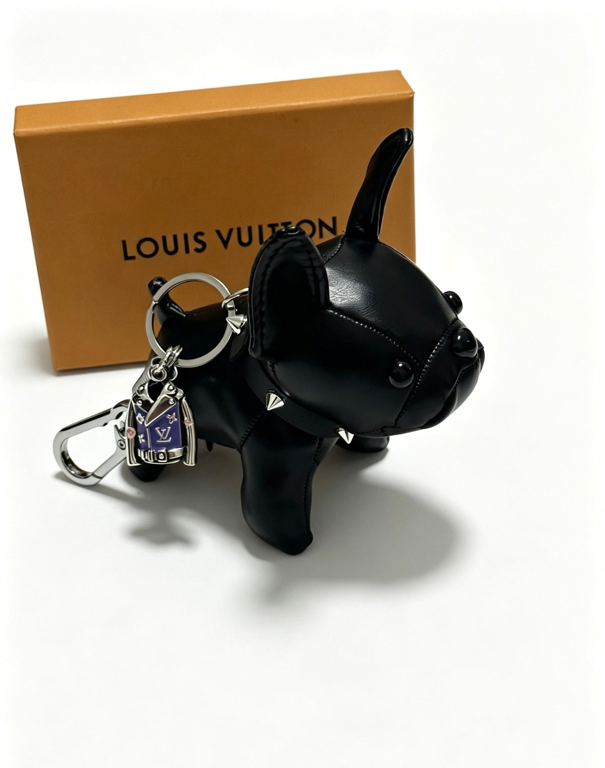 Martin Graham keychain in polished metal-tone – front product view
