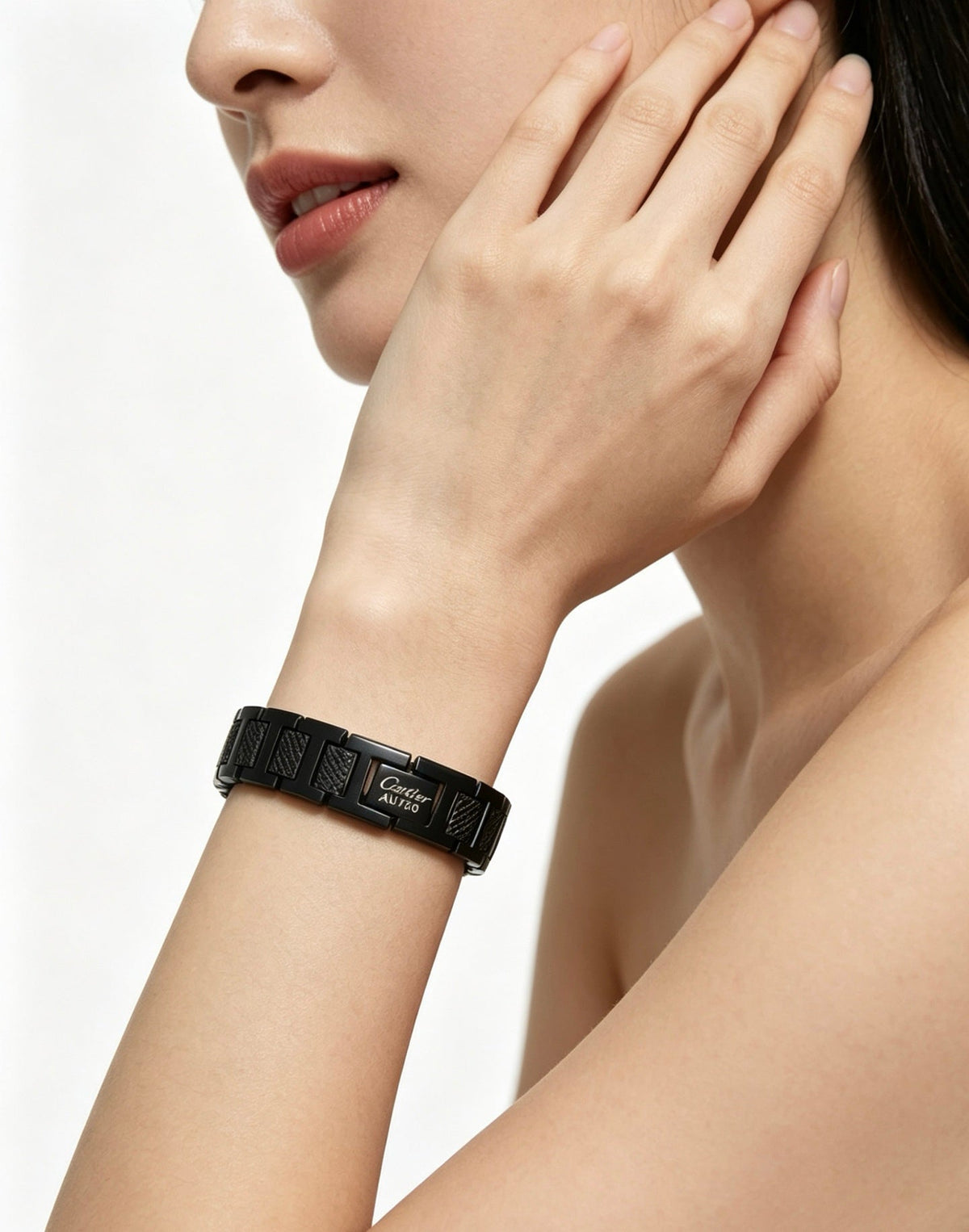 Martin Graham bracelet in polished metal-tone – front view