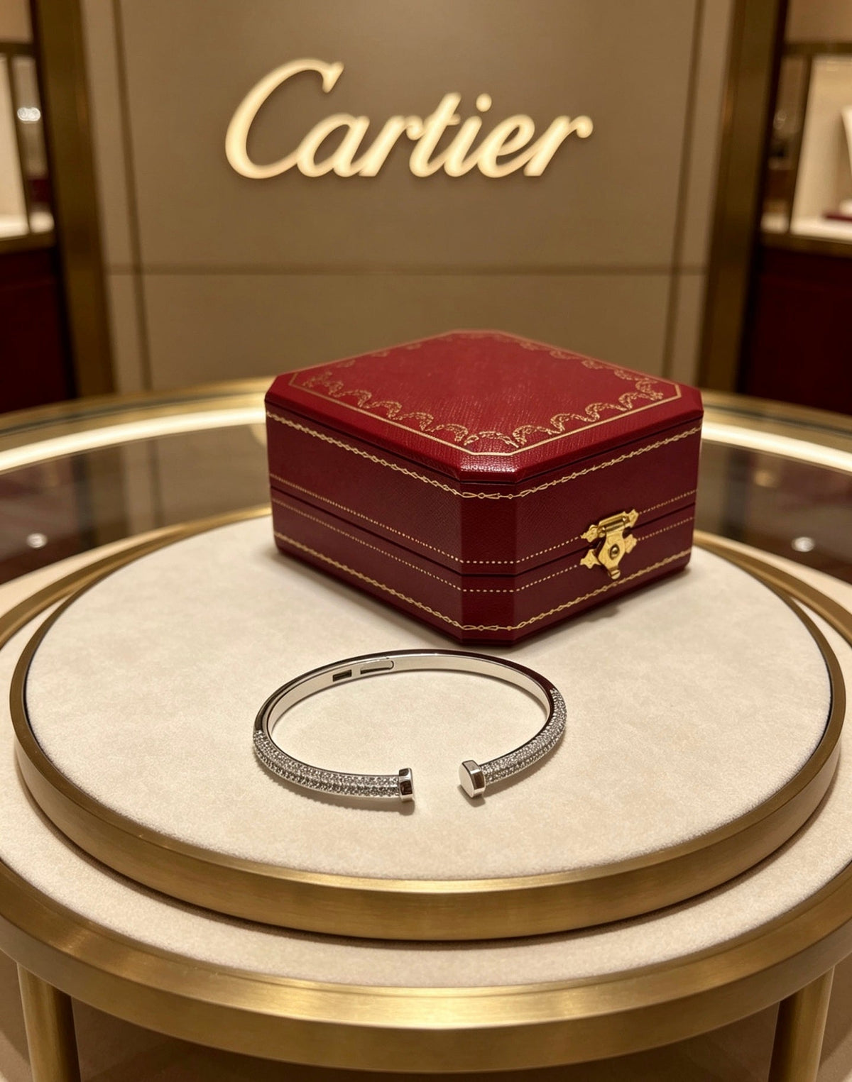 Martin Graham bracelet in polished metal-tone – front view