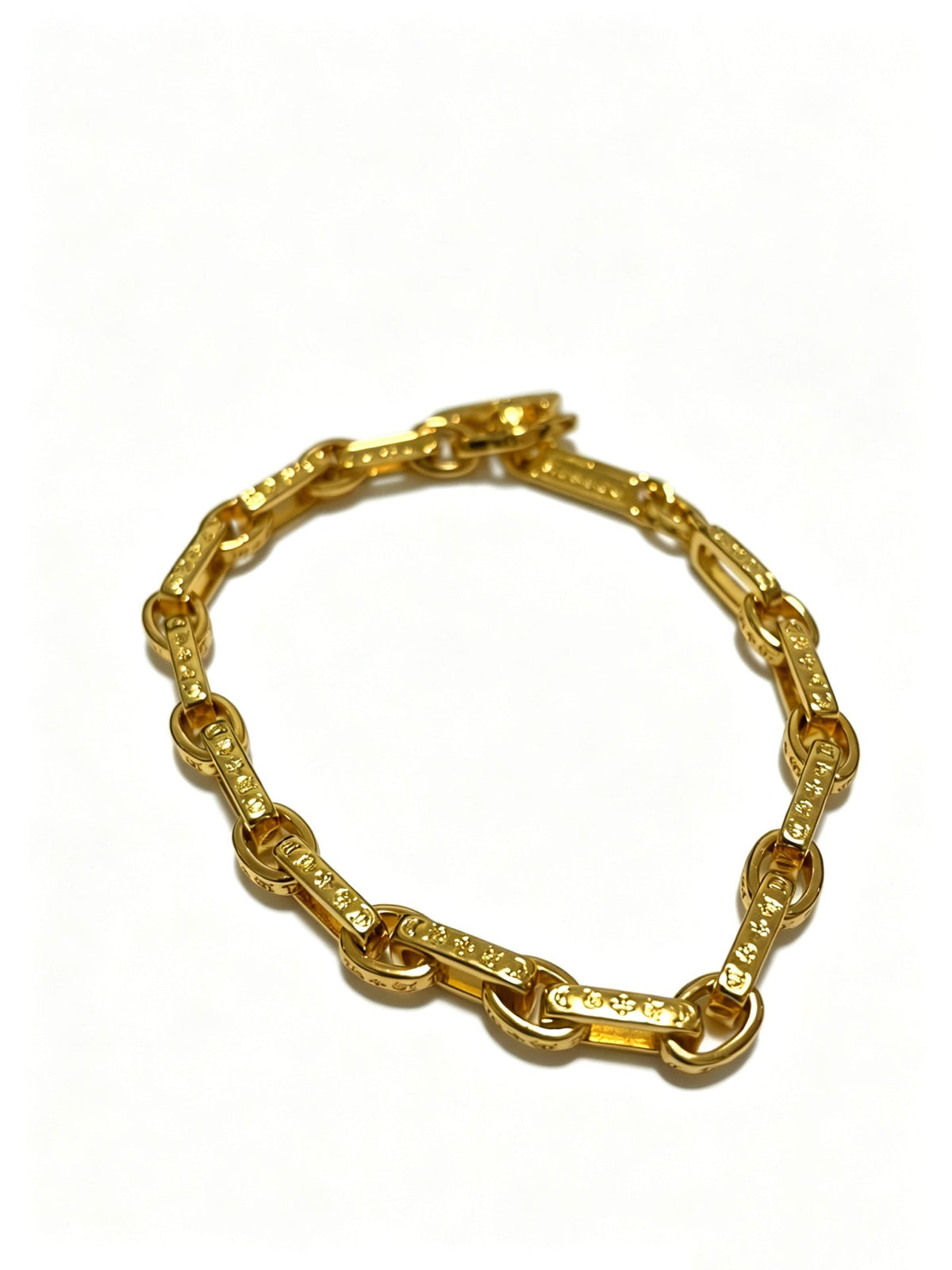 Martin Graham bracelet in polished metal-tone – front product view