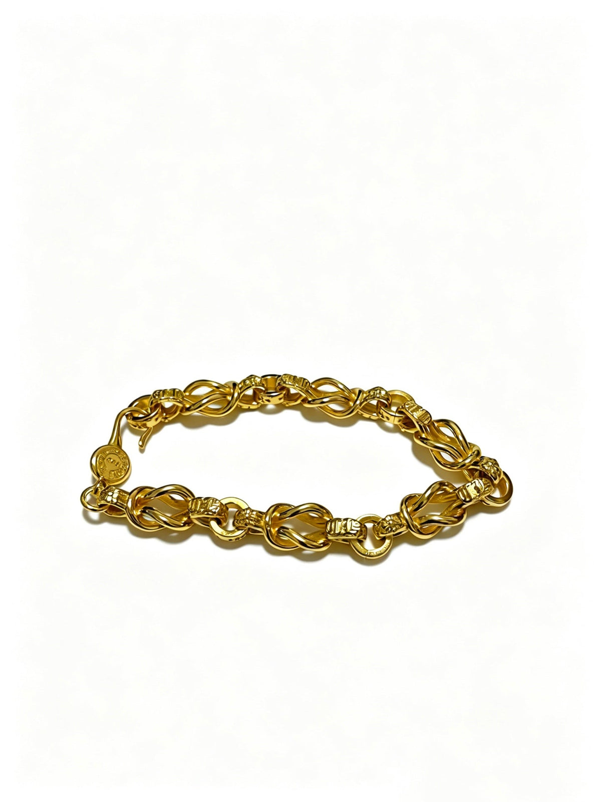 Martin Graham bracelet in polished metal-tone – front product view