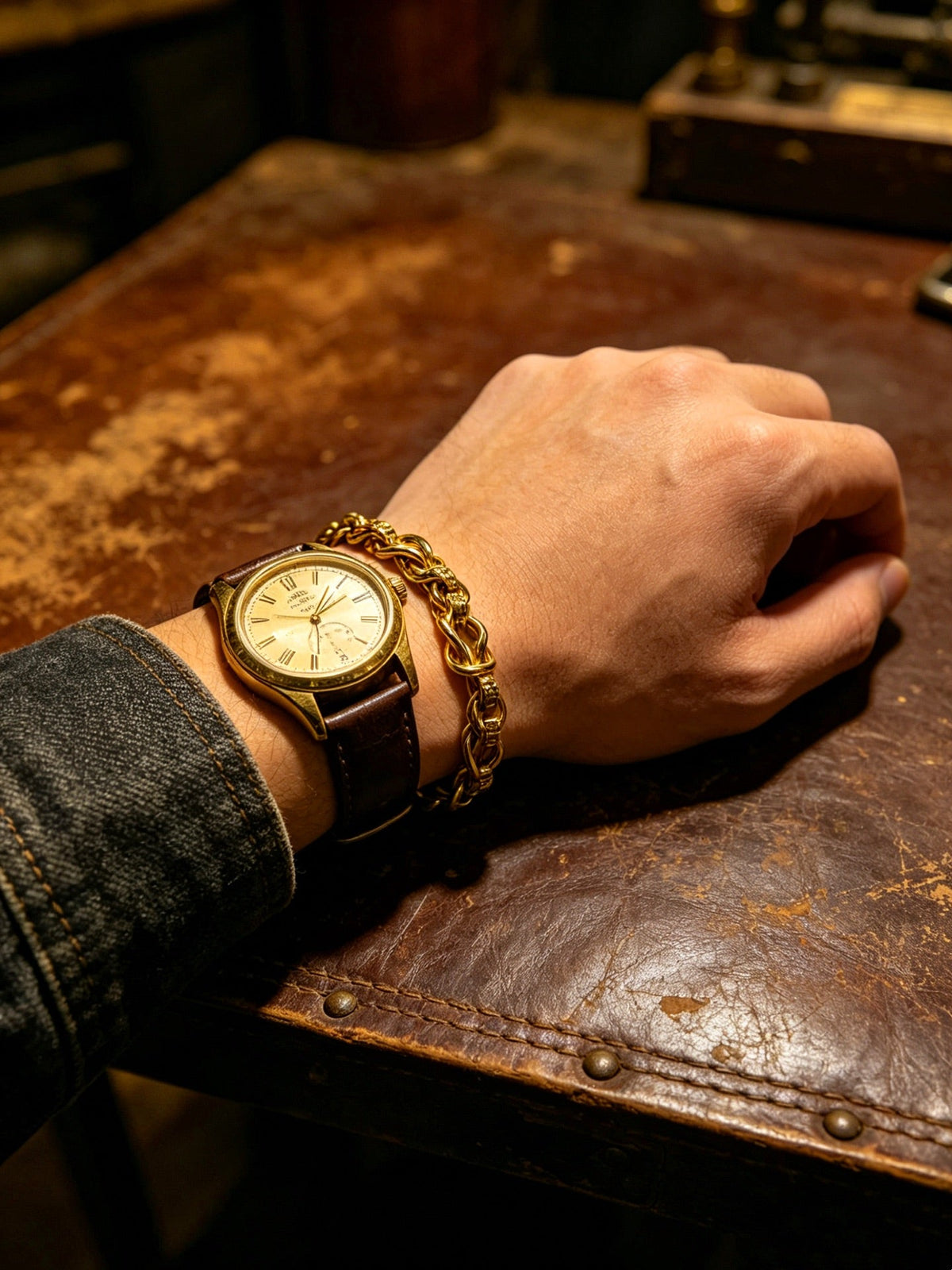 Martin Graham bracelet in polished metal-tone – main product view