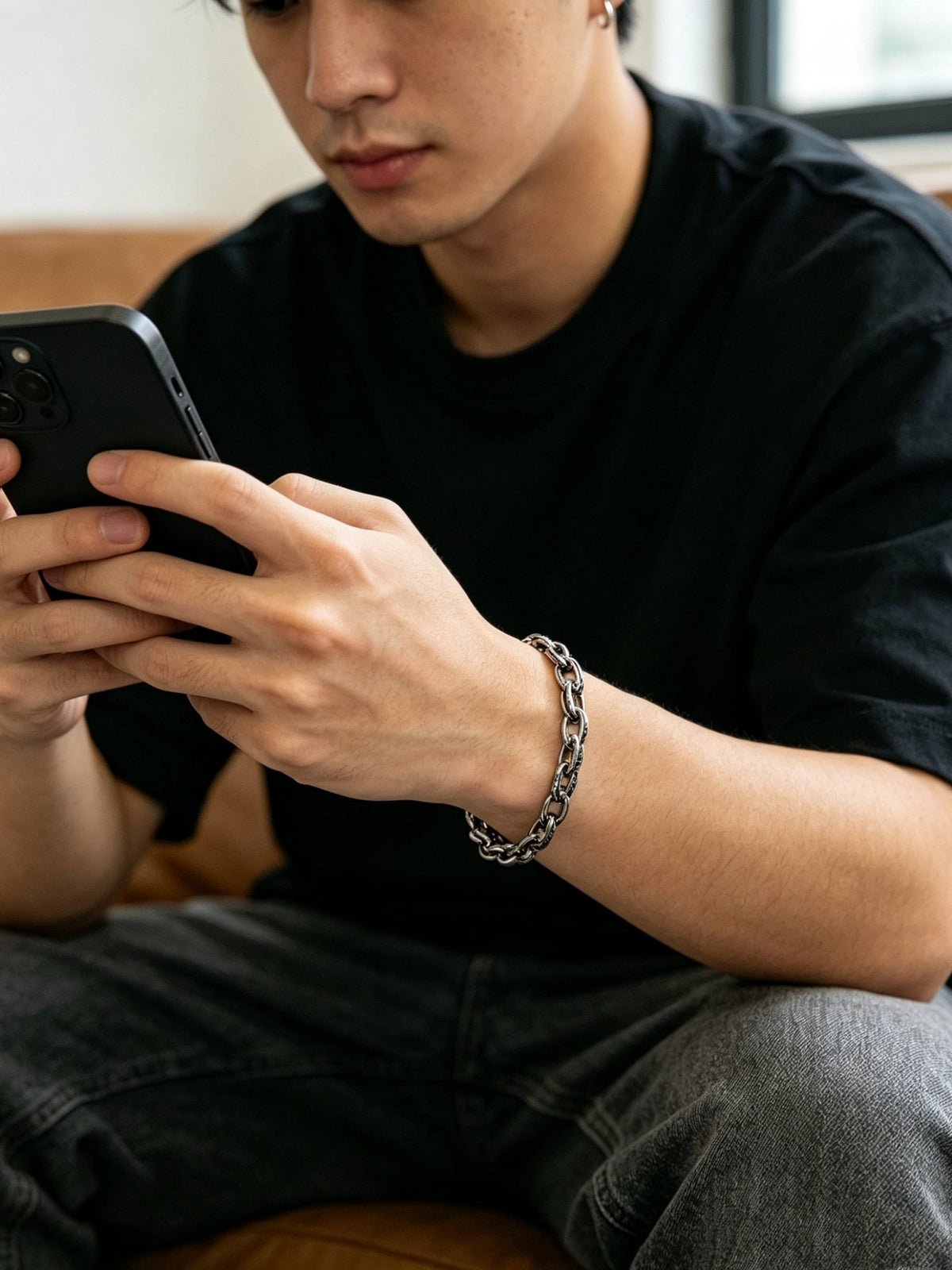 Martin Graham bracelet in polished metal-tone – main product view