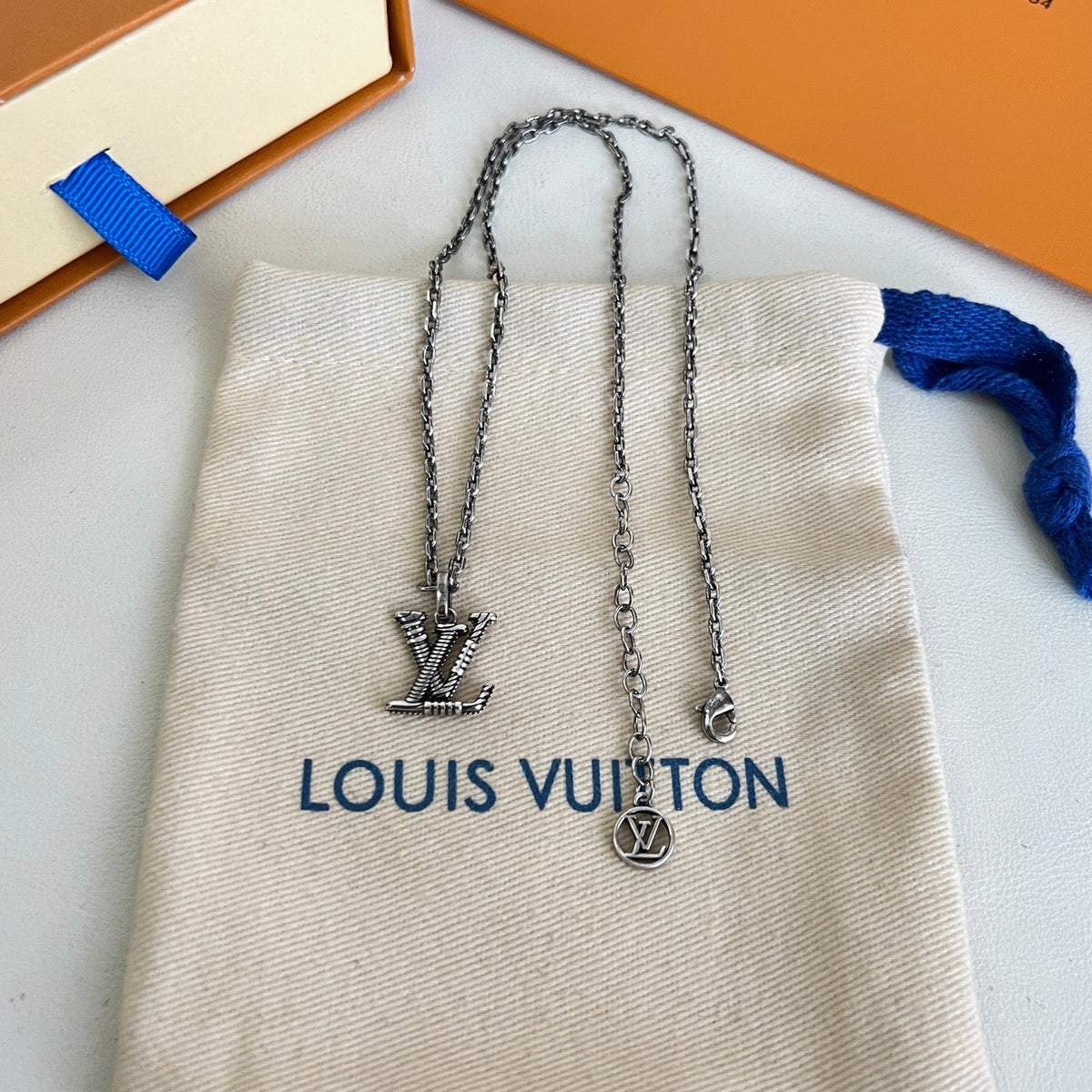 Martin Graham pendant necklace in polished metal-tone – main product view