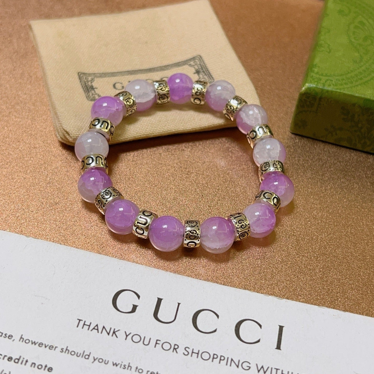 Martin Graham bracelet in polished metal-tone – detail view
