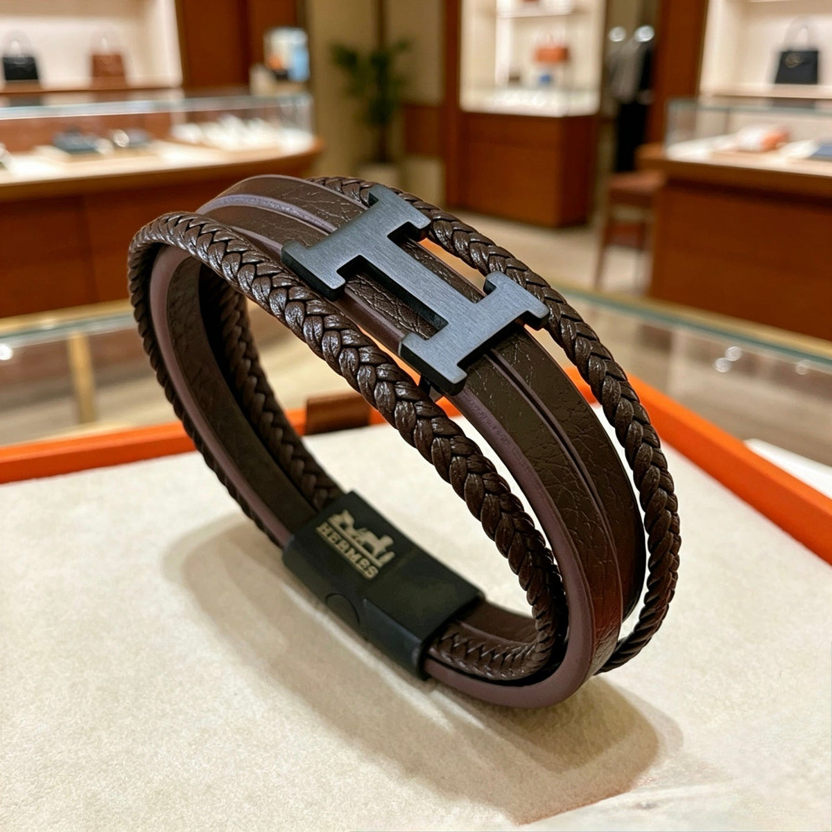 Martin Graham bangle in polished metal-tone – main product view