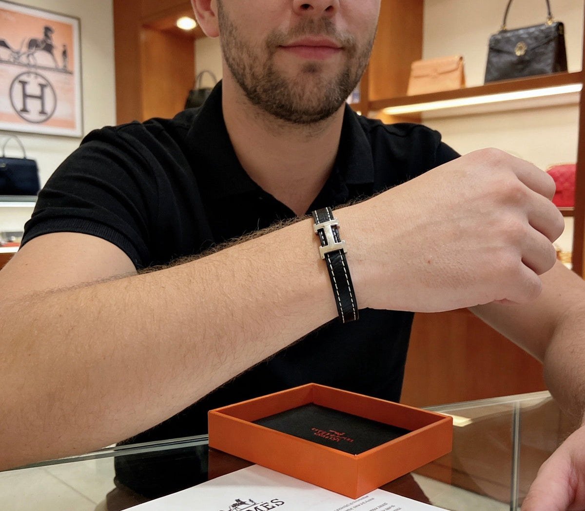 Martin Graham bangle in polished metal-tone – main product view