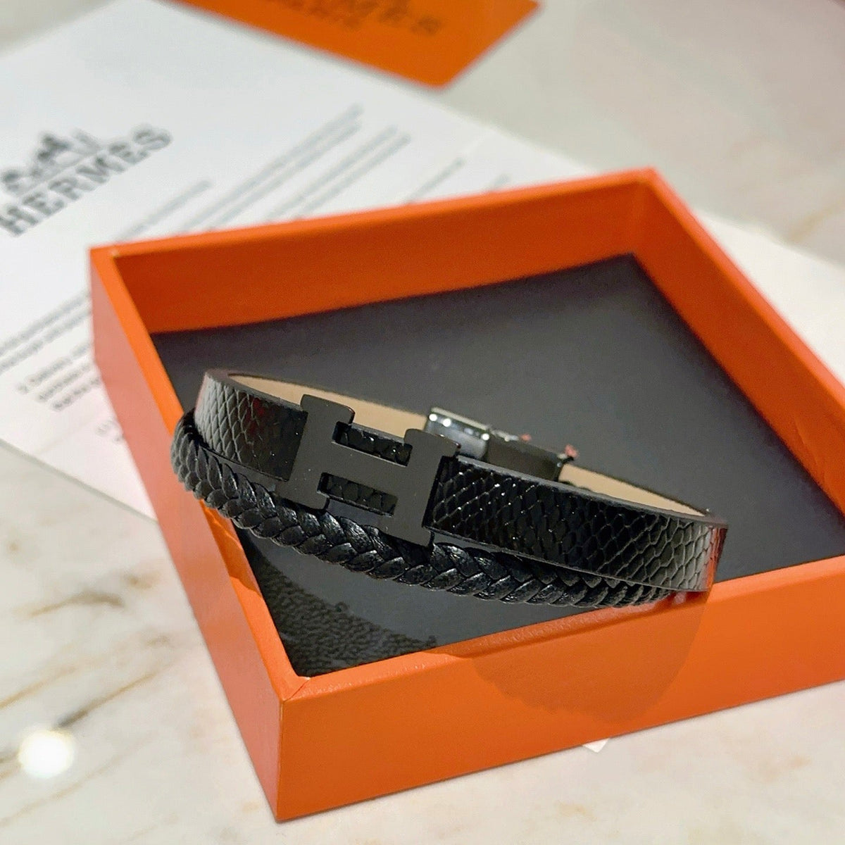 Martin Graham bangle in polished metal-tone – front product view