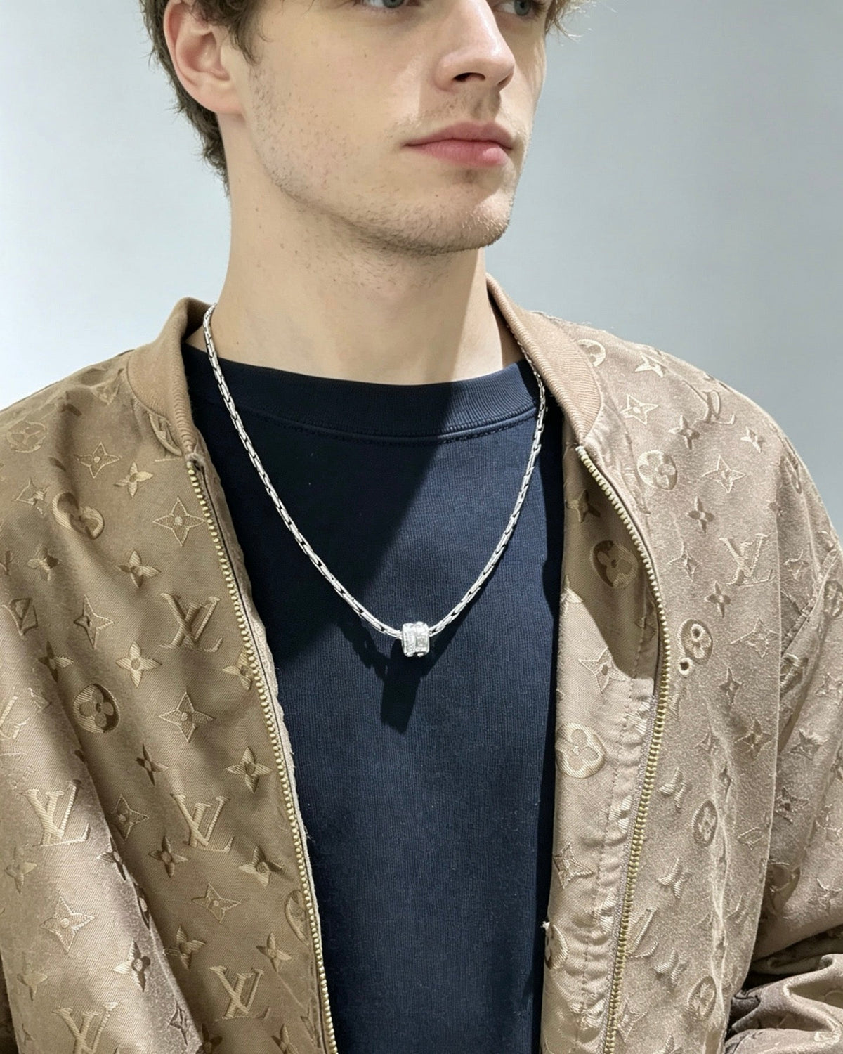Martin Graham ring in polished metal-tone – styled product view