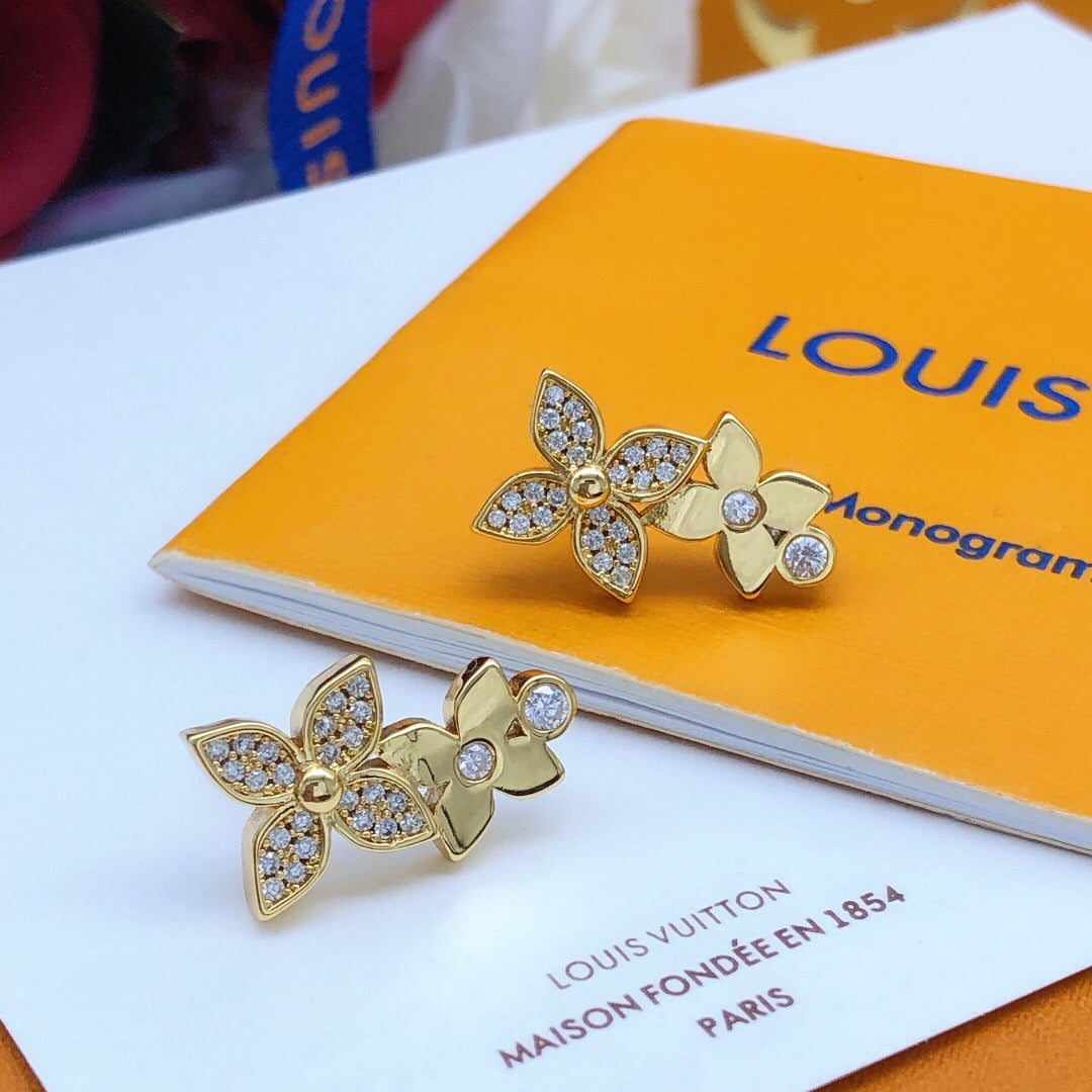Martin Graham stud earrings in polished metal-tone – main product view