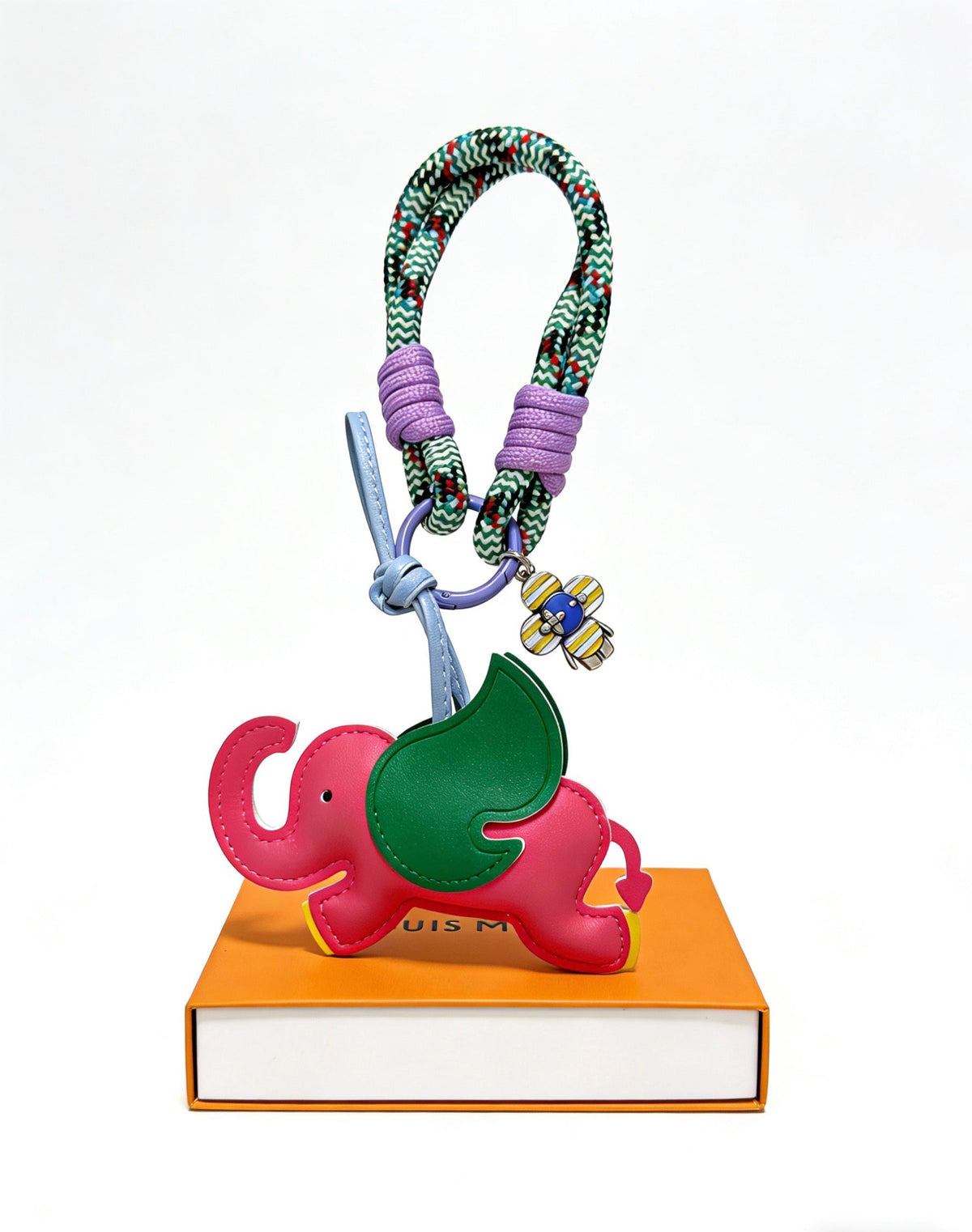 Martin Graham keychain in polished metal-tone – front product view