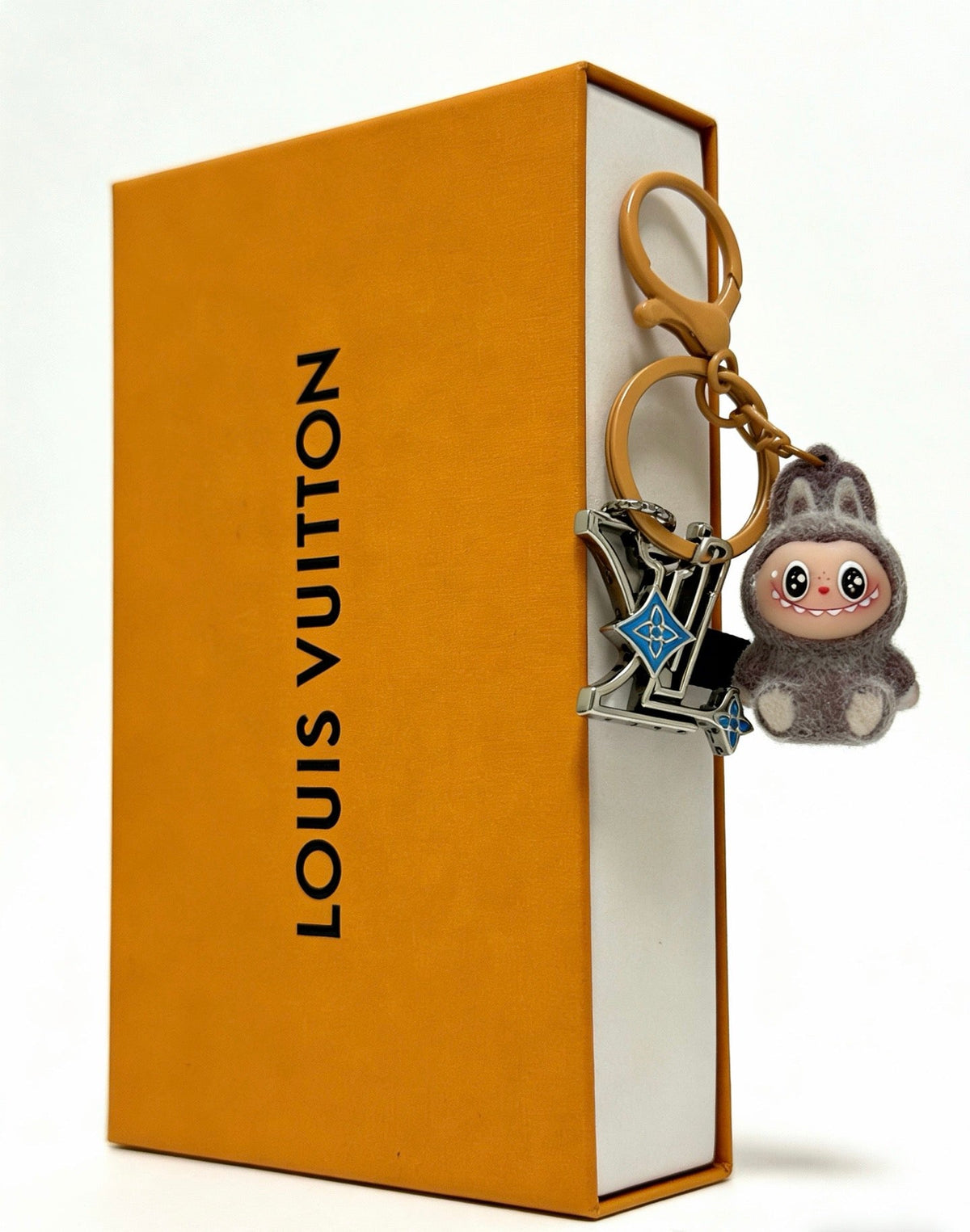 Martin Graham keychain in polished metal-tone – front product view
