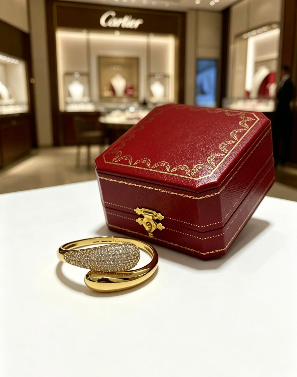Martin Graham bracelet in polished metal-tone – side detail