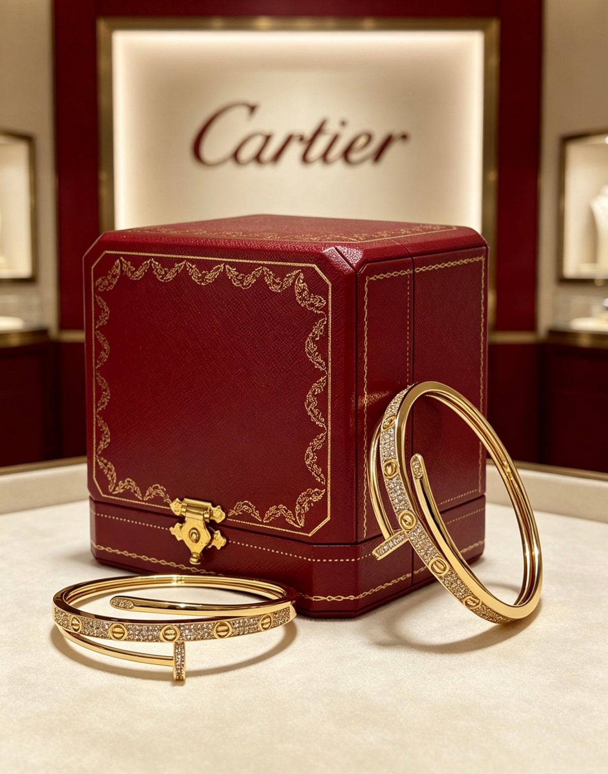 Martin Graham bracelet in polished metal-tone – side detail