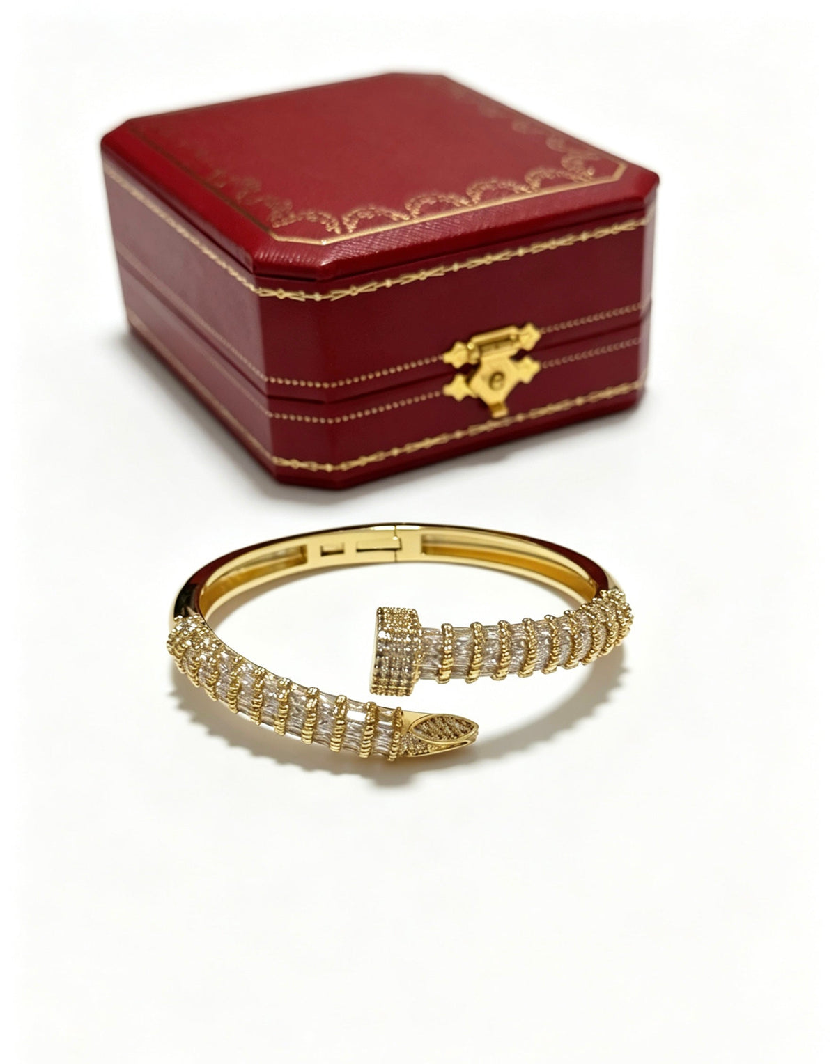 Martin Graham bracelet in polished metal-tone – side detail