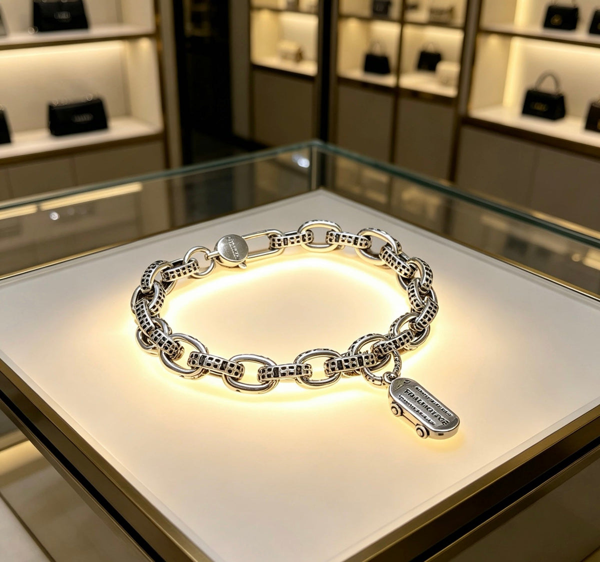 Martin Graham bracelet in polished metal-tone – main product view