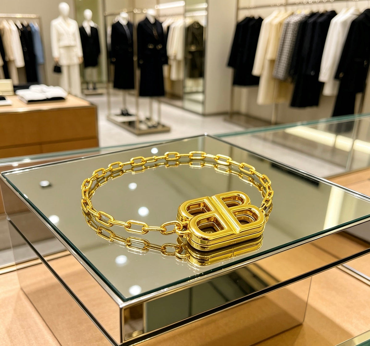 Martin Graham bracelet in polished metal-tone – front product view