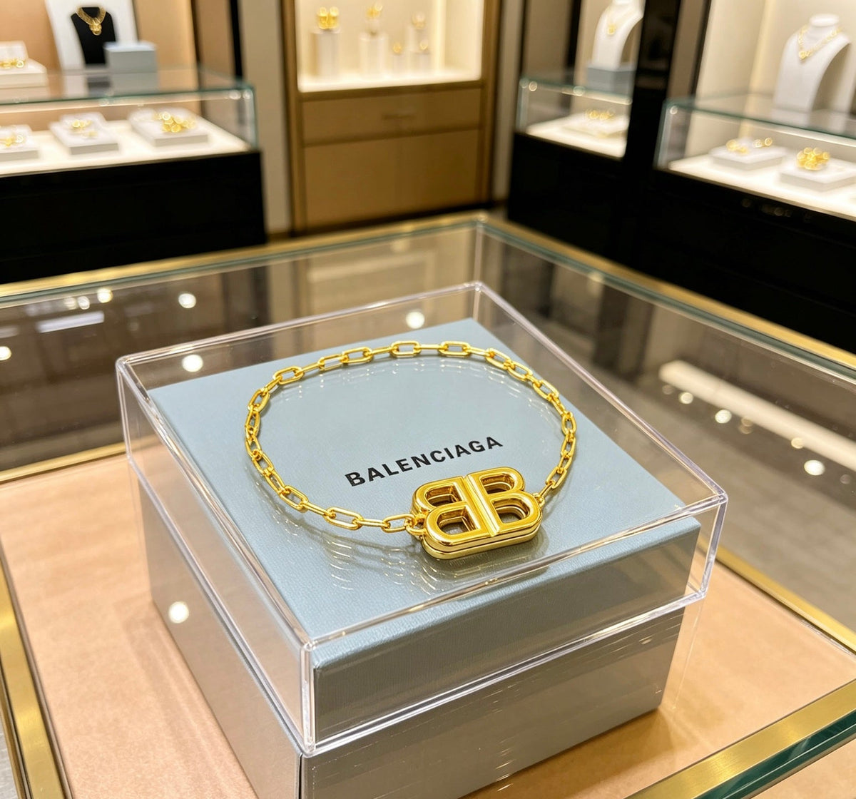 Martin Graham bracelet in polished metal-tone – front product view