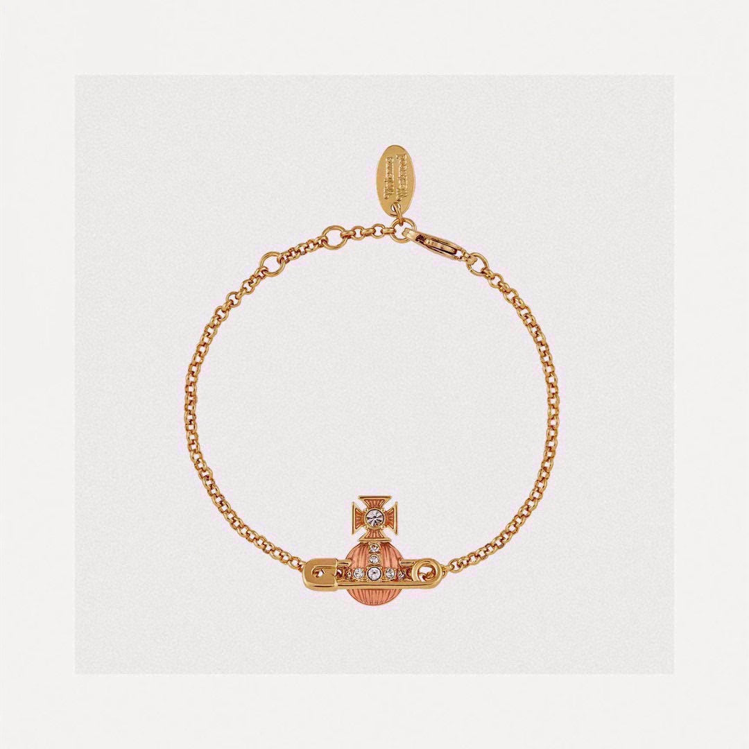 Martin Graham bracelet in polished metal-tone – front product view