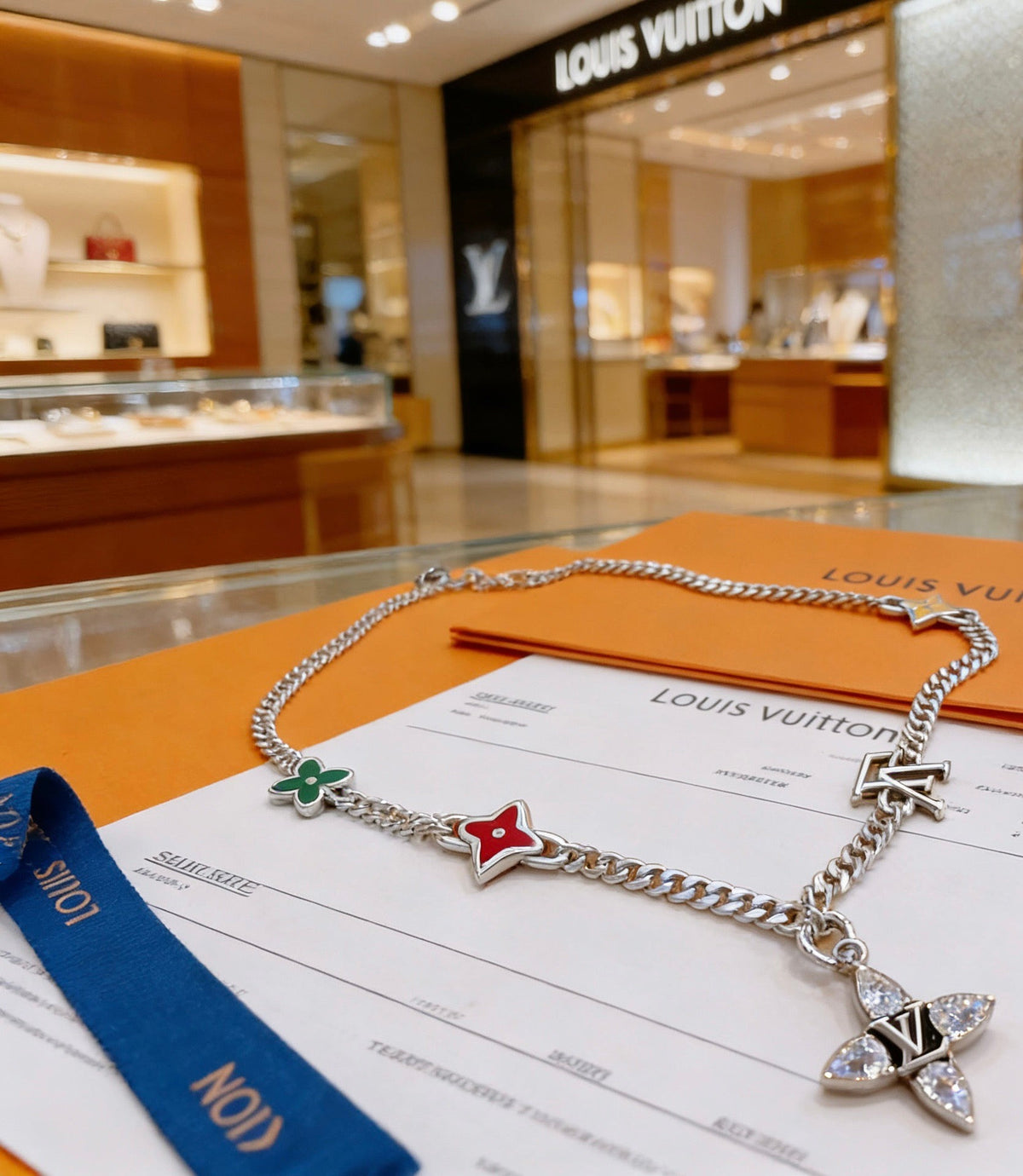 Martin Graham pendant necklace in polished metal-tone – styled product view