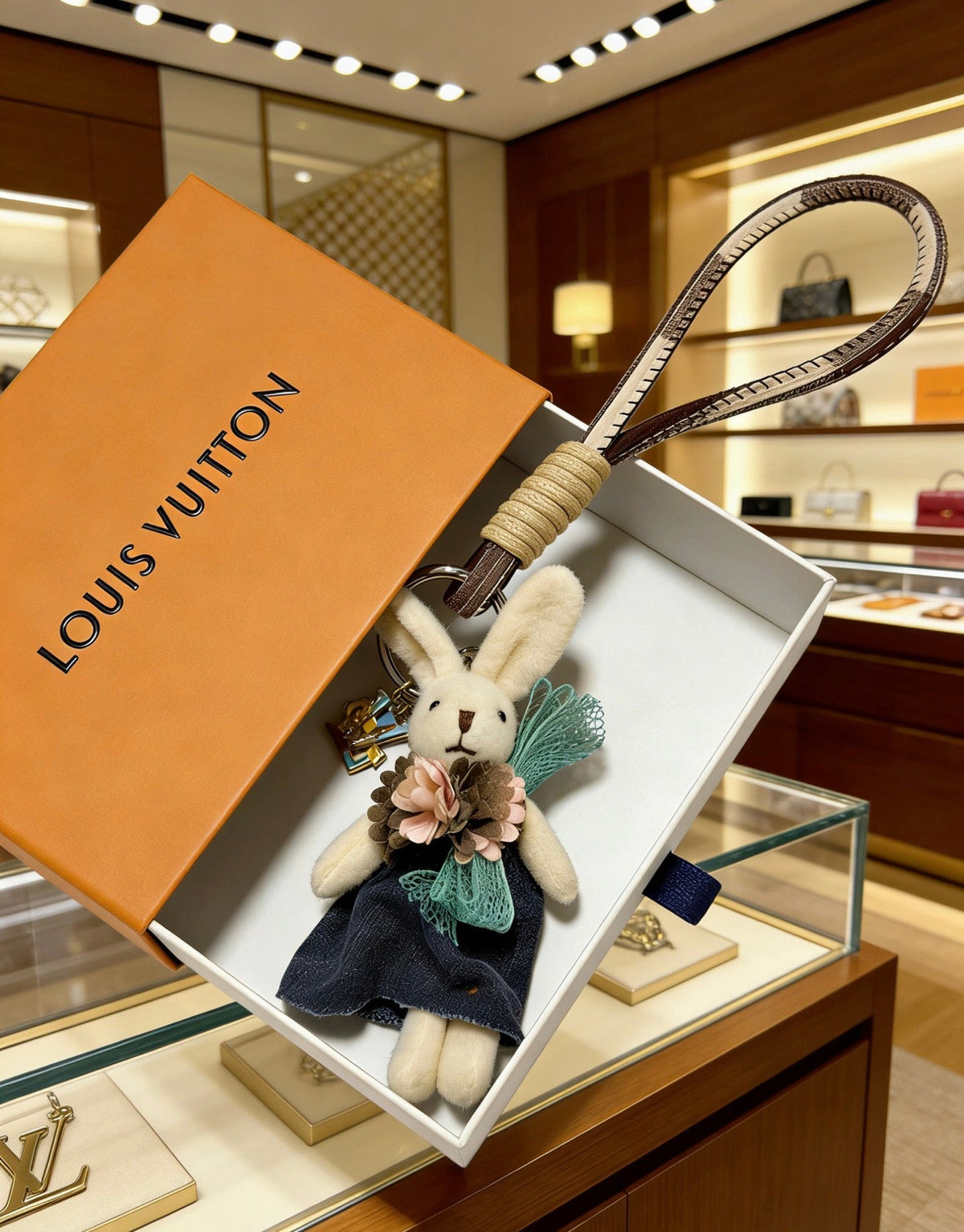 Martin Graham keychain in polished metal-tone – main product view