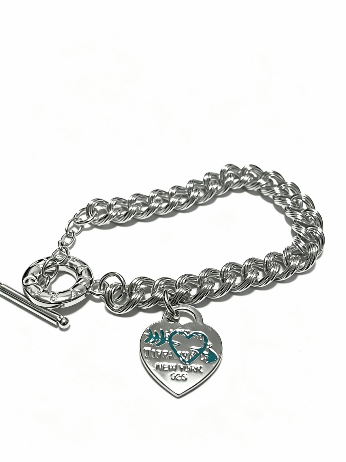 Martin Graham bracelet in polished metal-tone – front product view