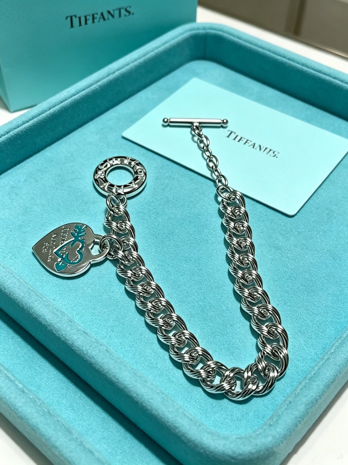 Martin Graham bracelet in polished metal-tone – styled product view