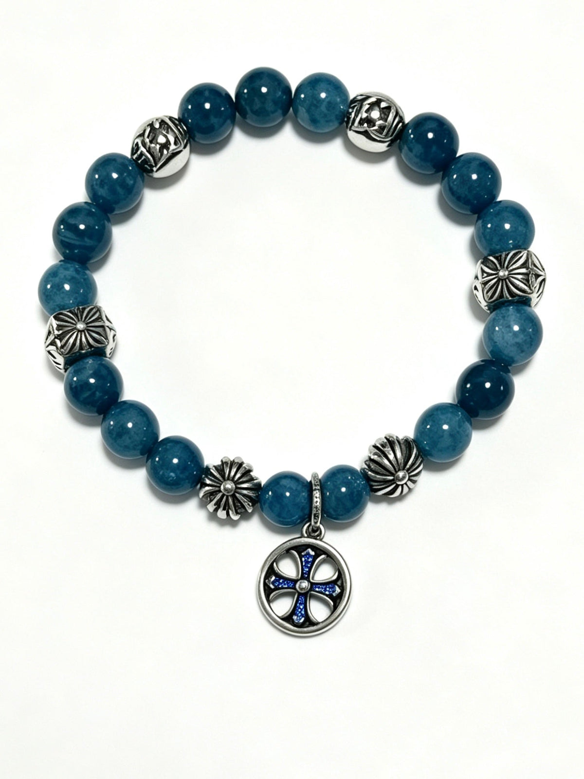 Martin Graham bracelet in polished metal-tone – front product view