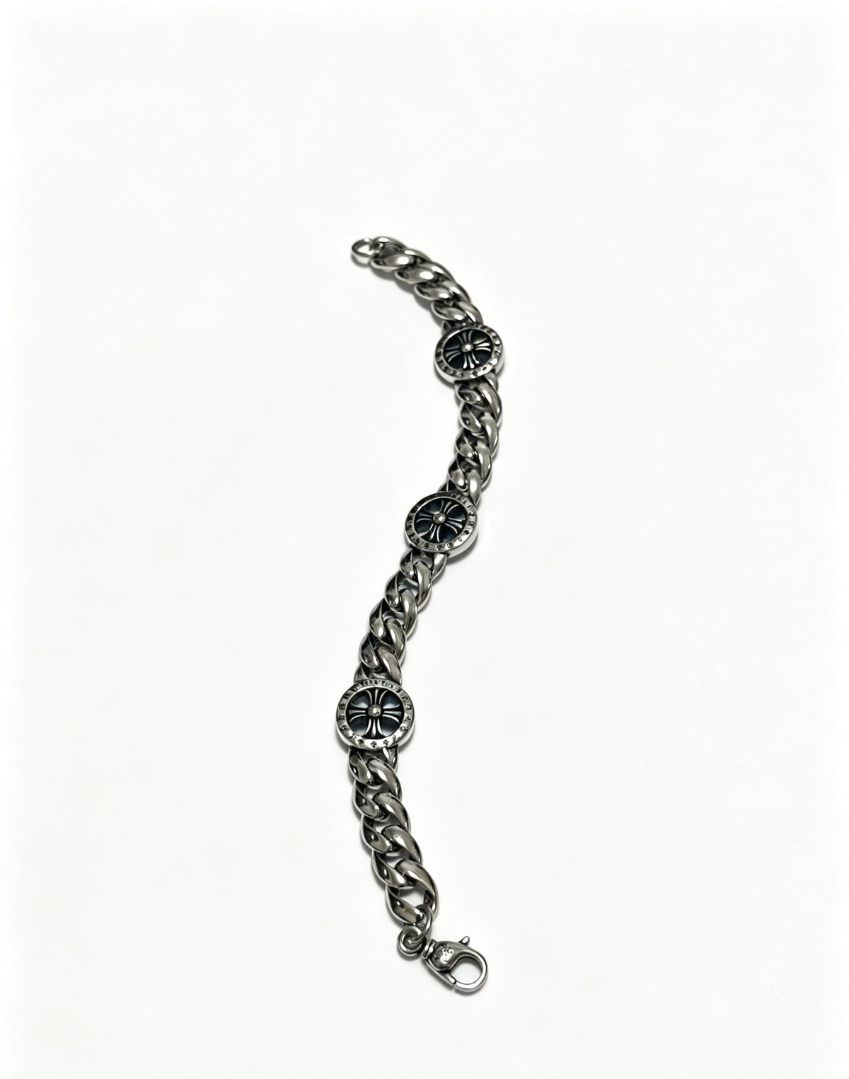 Martin Graham bracelet in polished metal-tone – styled product view