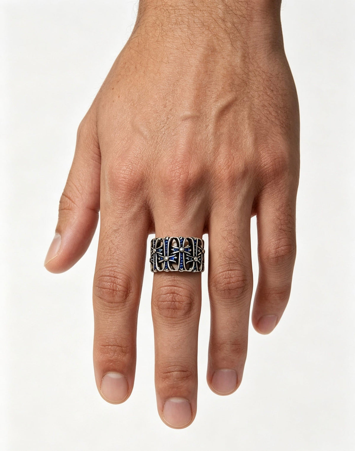 Martin Graham ring in polished metal-tone – main product view