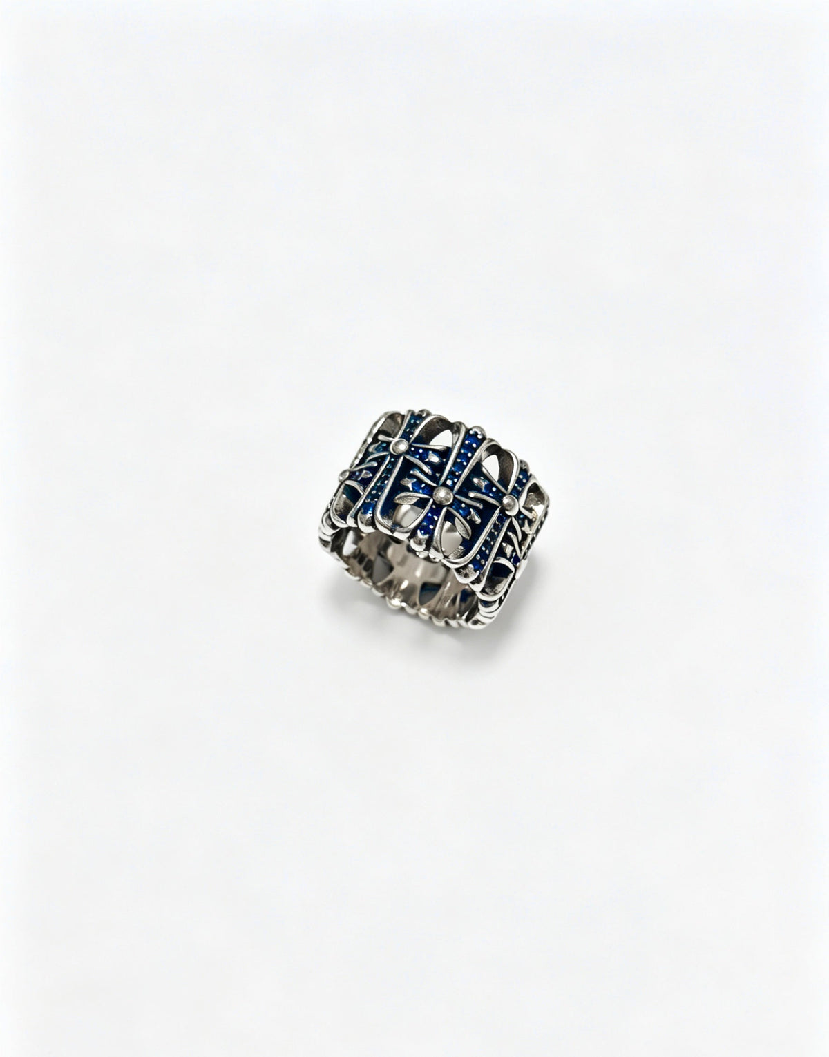 Martin Graham ring in polished metal-tone – front product view