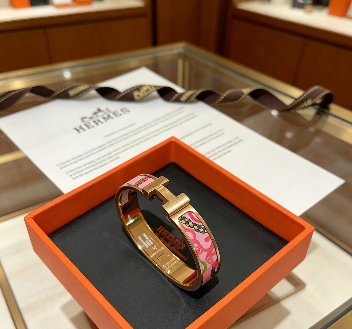 Martin Graham bangle in polished metal-tone – front product view