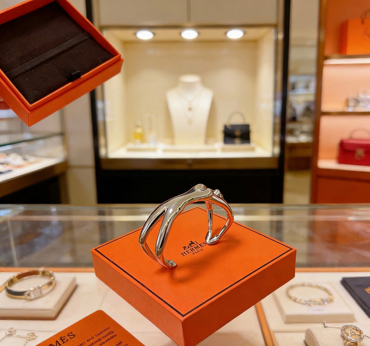 Martin Graham bangle in polished metal-tone – main product view
