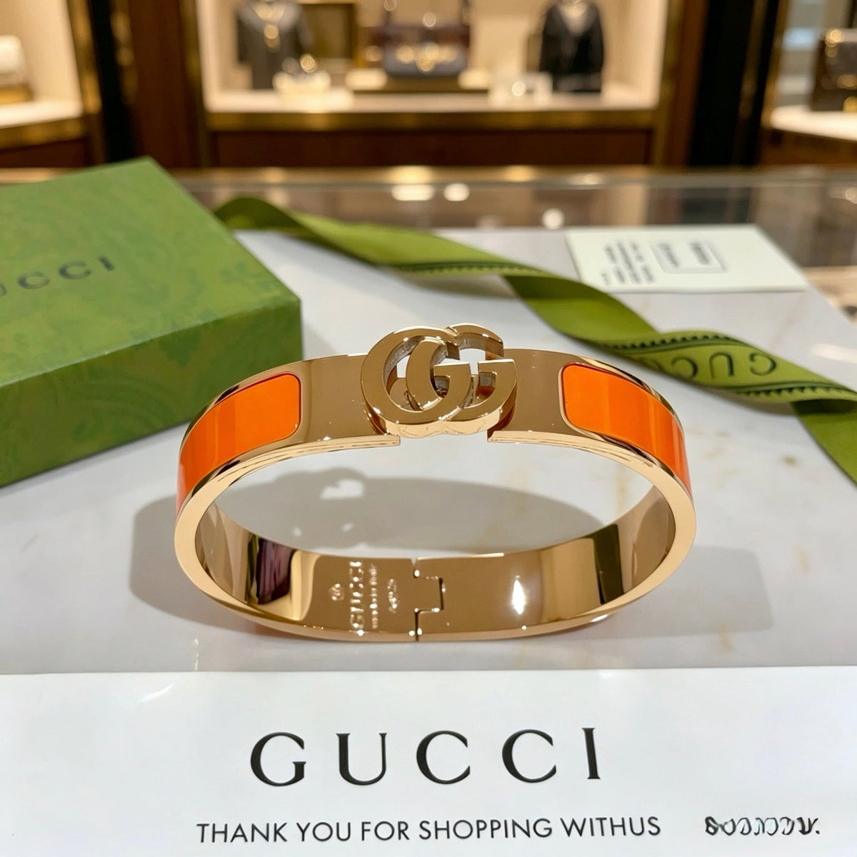Martin Graham bangle in polished metal-tone – main product view