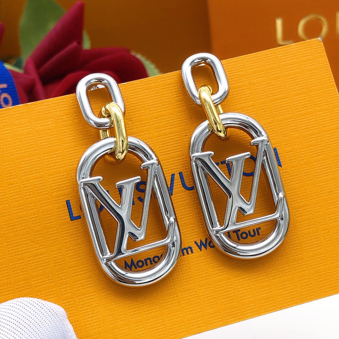Martin Graham stud earrings in polished metal-tone – main product view