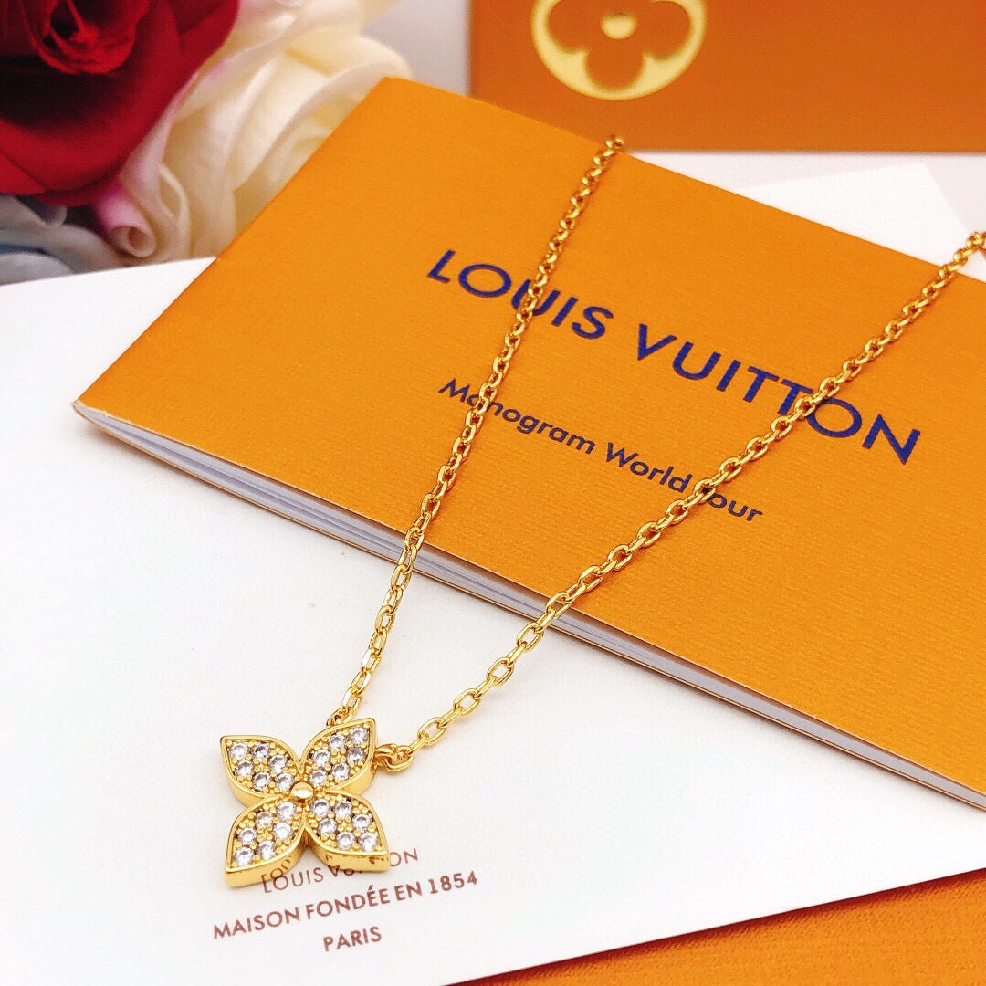 Martin Graham pendant necklace in polished metal-tone – front product view