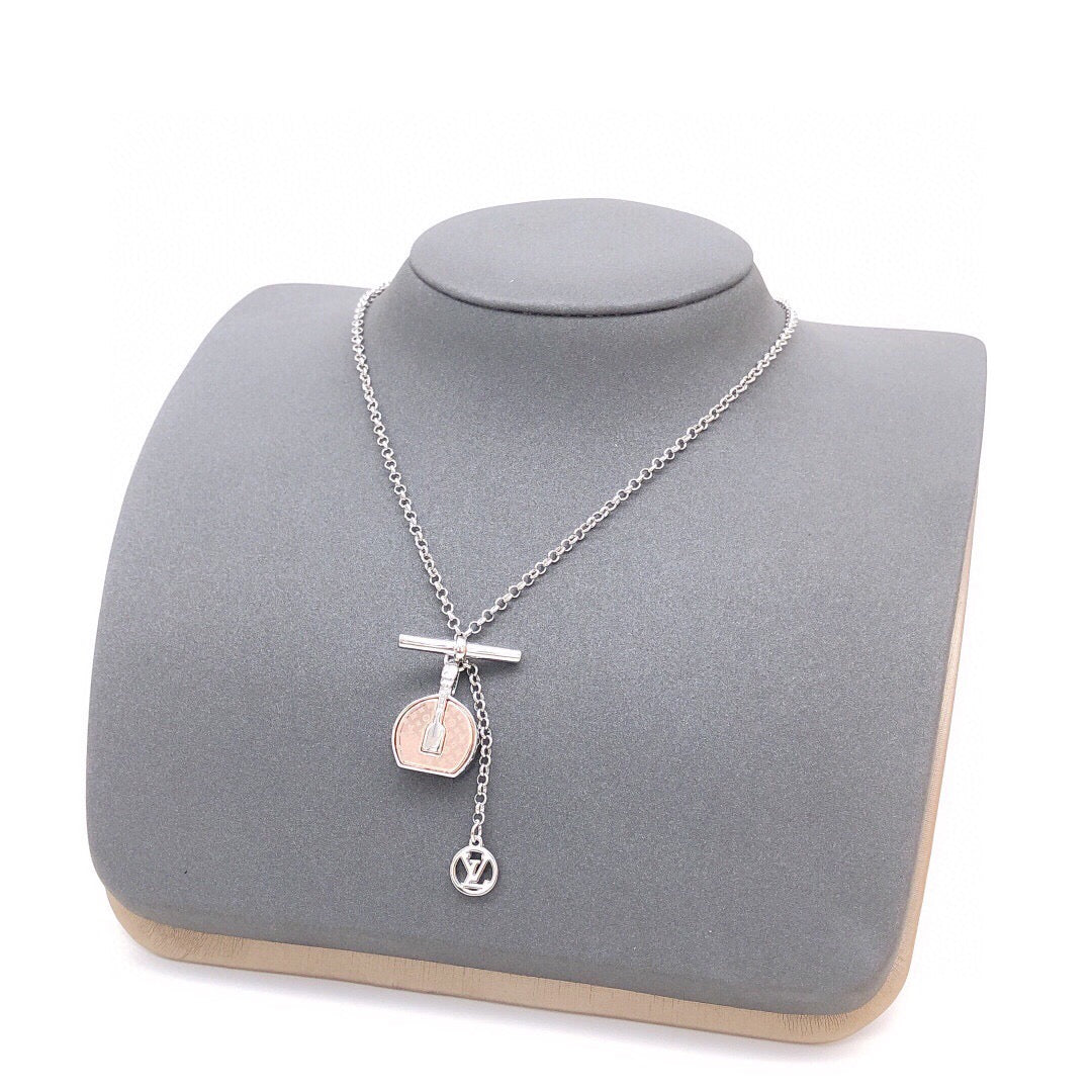 Martin Graham pendant necklace in polished metal-tone – main product view