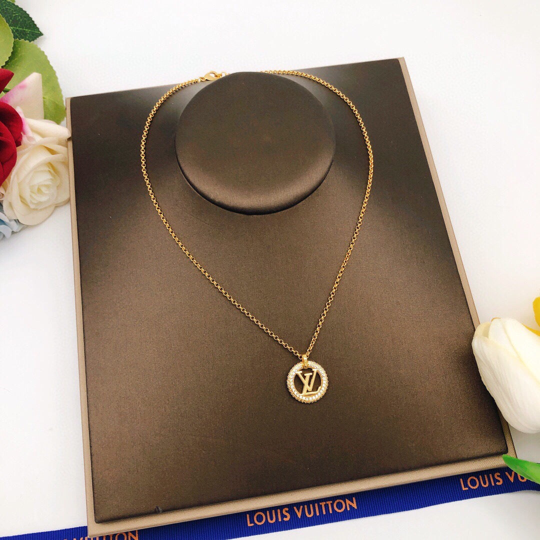 Martin Graham pendant necklace in polished metal-tone – main product view