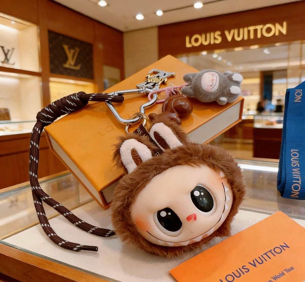 Martin Graham keychain in polished metal-tone – front product view